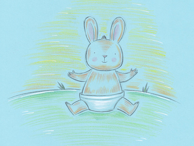 Bunny analog animal baby bo danique bodanique bunny character pencil rabbit