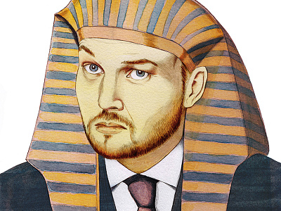 Farao Lubach arjen arjenlubach farao lubach pencil portrait realistic watercolor
