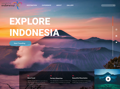 Travel Landing Page corners studio landing page travel ui website