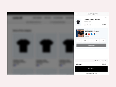 Shopping Cart Add to your order Lambs bloc design e commerce ui ux