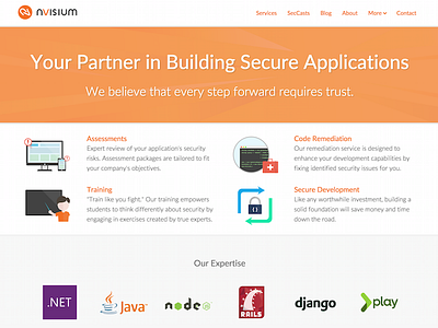 nVisium Home Site v2 front end web