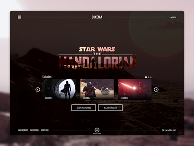 Star Wars Mandalorian series UI branding design first design hi dribbble mandalorian series star wars ui