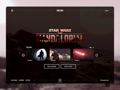 Star Wars Mandalorian series UI