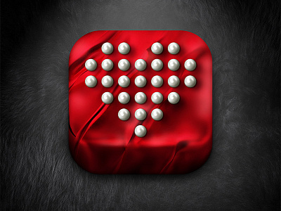 Joyclub Logo Mockup Satin&Pearls 3d app blender button icon ios pearls render satin