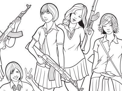 akb47 vector linework wip by scott porembski on dribbble