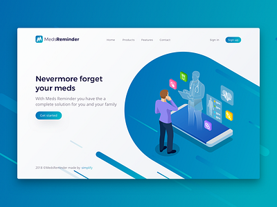 MedsReminder - Landing Page