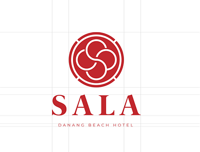 SALA Logo 2d branding design hotel icon illustration logo logodesign red typography vector
