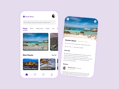 Travel app app productdesign south africa travel app ui uidesign uiux ux uxdesign