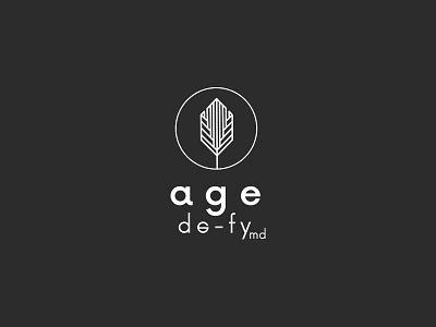 Age de-fy Cosmetics Logo cosmetics leaf logo natural skincare