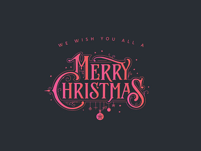 Merry Christmas ! christmas gradient holiday merry typography winter