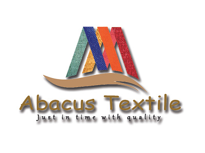Abacus Textile logo animation app flat icon illustration logo simple textile typography ux vector web