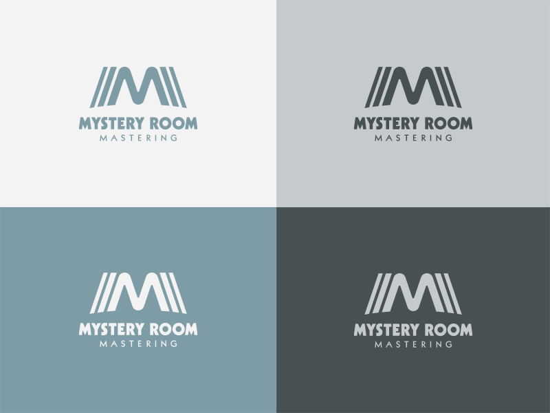 Mystery Room Mastering pt. 2 echo reverb wave sound brand identity symbol icon logo mastering room mystery