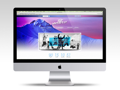 Ripcurl Wintesfest Website desktop festival music website