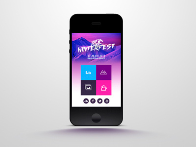 Ripcurl Winterfest Website festival mobile music website