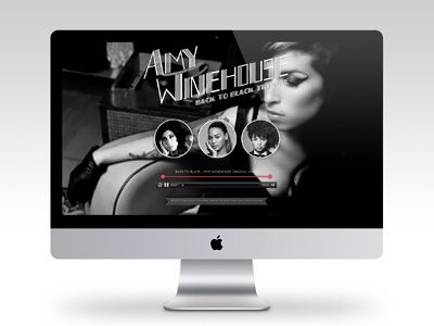 Back To Black Tribute Website amywinehouse html5 responsive website