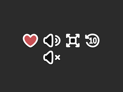 Video Player Icons
