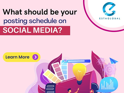 What should be your posting schedule on social media?