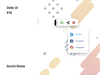 Day 10. Social Share daily ui social share ui