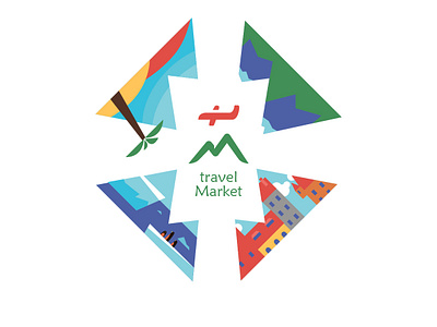 Travel Market branding branding logo