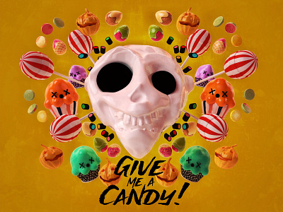 Give me a Candy01 3d art cinema4d design illustration