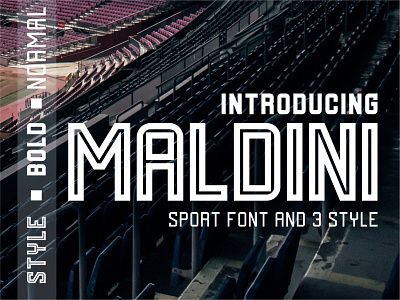 MALDINI font Esport esport font font design sport