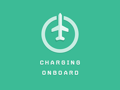 Charging Onboard @2x airline airplane charge green icon