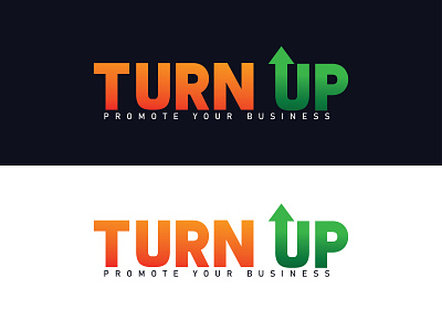 Turn Up brand brand identity branding branding design design flat icon logo logo design logo mark