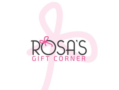Rosa's Gift Corner Logo brand brand identity branding branding design design floral design floral logo illustration logo logo design logo mark