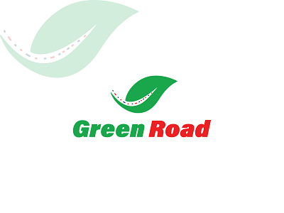 Green Road! brand brand identity branding branding design design leaf logo logo logo design logo mark nature logo road logo vector