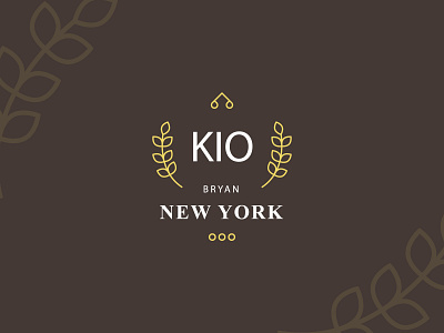 KIO NEW YORK LOGO brand brand identity branding branding design custom logo design logo logo design logo mark vector