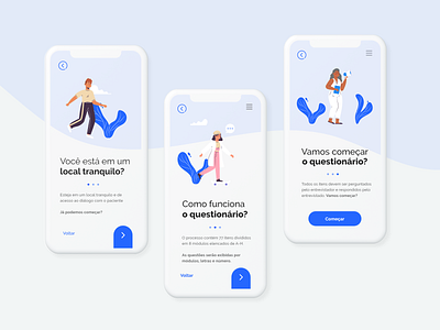 PCA Survey app design flat interaction uidesign