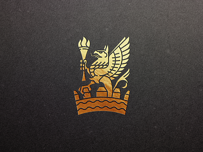 Hotel Vancouver Griffin branding engraving etching griffin heraldic icon illustration illustrator line art logo peter voth design vector