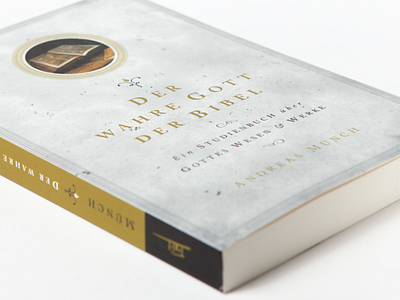 Der wahre Gott der Bibel (Bookcover) book bookcover cover print design