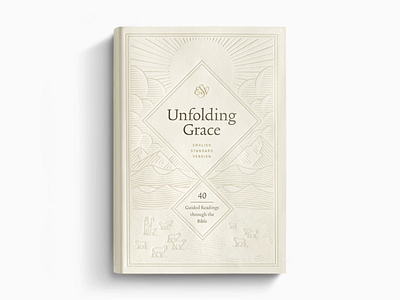 ESV Unfolding Grace bible engraving etching graphic design illustration illustrator line art peter voth design vector
