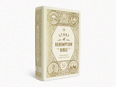 ESV Story of Redemption Bible (2 Years) bible bible design design engraving etching graphic design illustration illustrator line art peter voth design