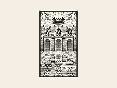 The Return of the King and the Restoration of All Things bible bible design book design engraving etching illustration illustrator line art peter voth design scratchboard woodcut