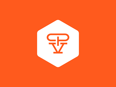 Peter Voth Design (Main Logo) badge icon logo monogram