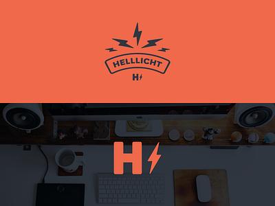 HL II (WIP) badge blitz brand flash light logo peter voth design ray