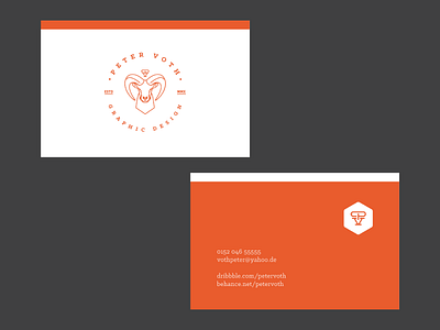 Peter Voth (Business card) branding business card logo