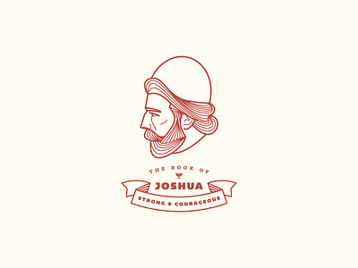 Book of Joshua (6/66) badge bible joshua logo vector vintage