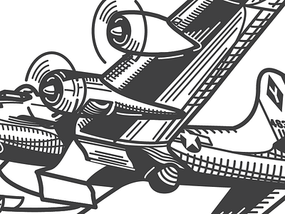 Secret Project (WIP II) artwork illustration line plane vector wip