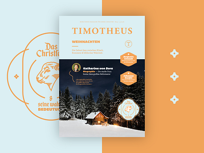 Timotheus #25 (Cover/WIP) badge christmas cover editorial design magazine vector