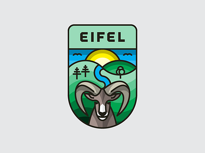 Eifel Patch 2 animal illustration landscape patch vector