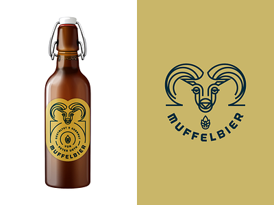 Muffelbier (Label) animal beer branding label logo packaging