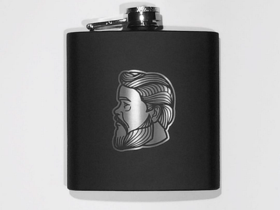 Spurgeon (Flask) face flask icon illustration vector