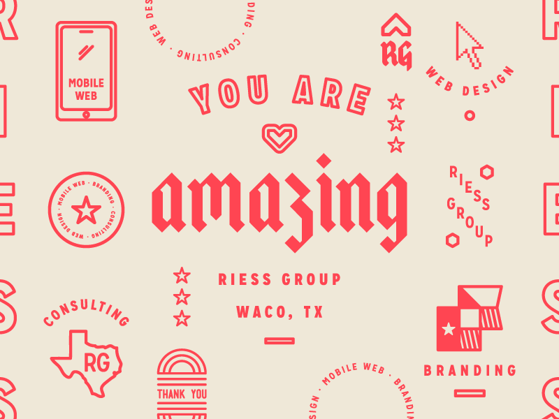 Postcard (WIP) illustration typography vintage patch badge vector
