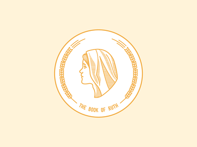 The Book of Ruth (8/66) badge illustration logo vector