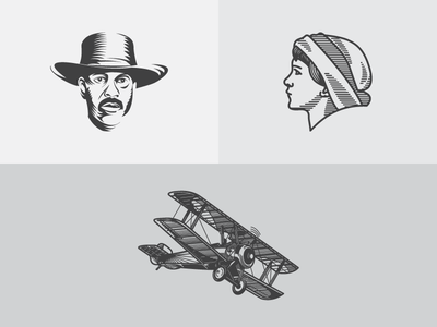 Three Different Illustration Styles illustration vector