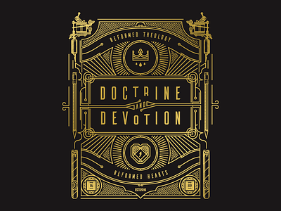 Doctrine & Devotion (Artwork) artworks details illustration lines vector