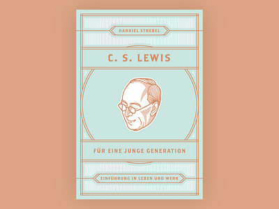 C. S. Lewis (Book Cover) book cover illustration vector vintage